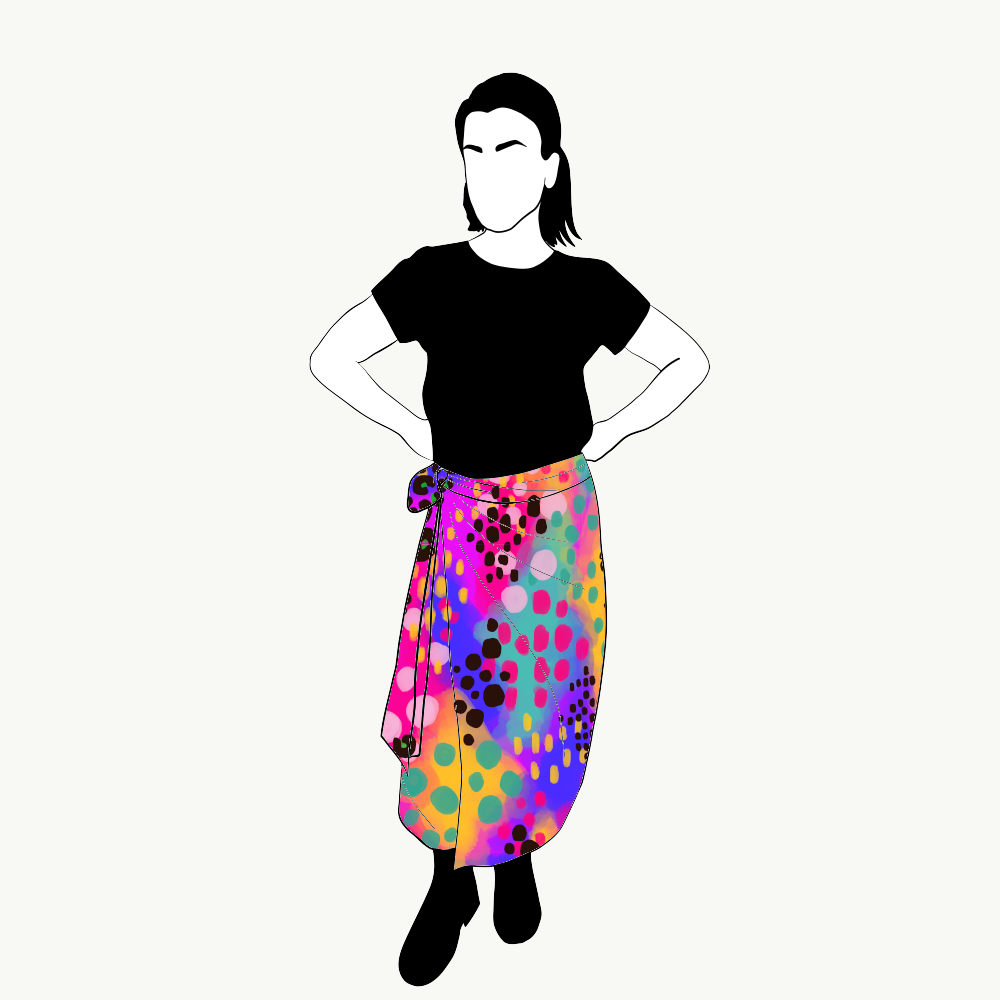Piece of art Wrap skirt
