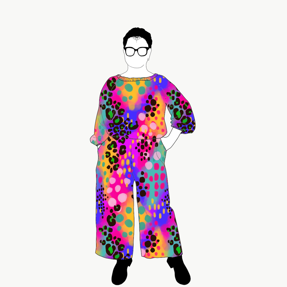 Piece of art All in one suit Viskos