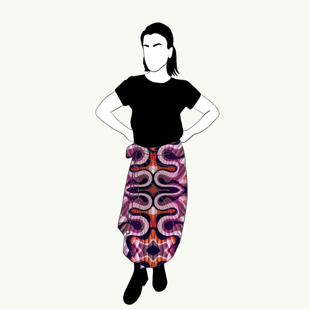 Pink Delight Wrap skirt