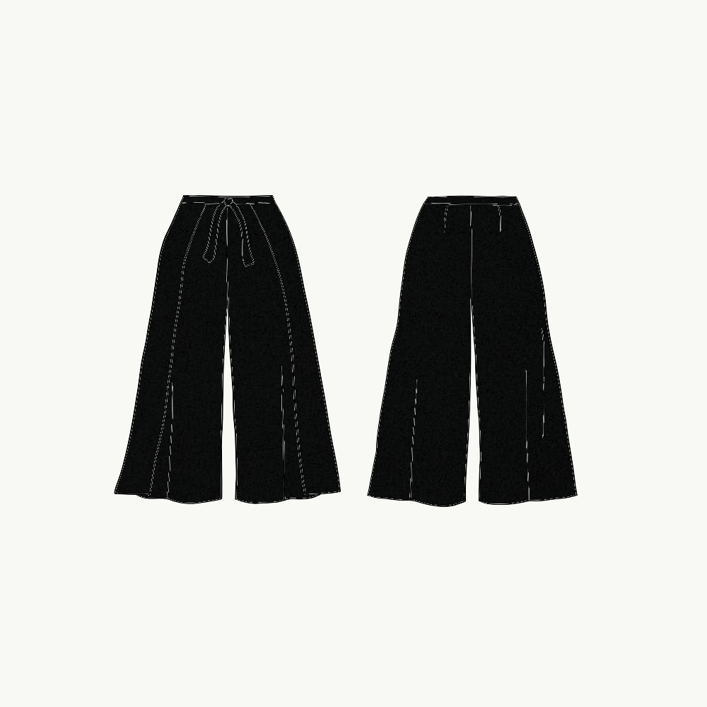 Black Wrap pants