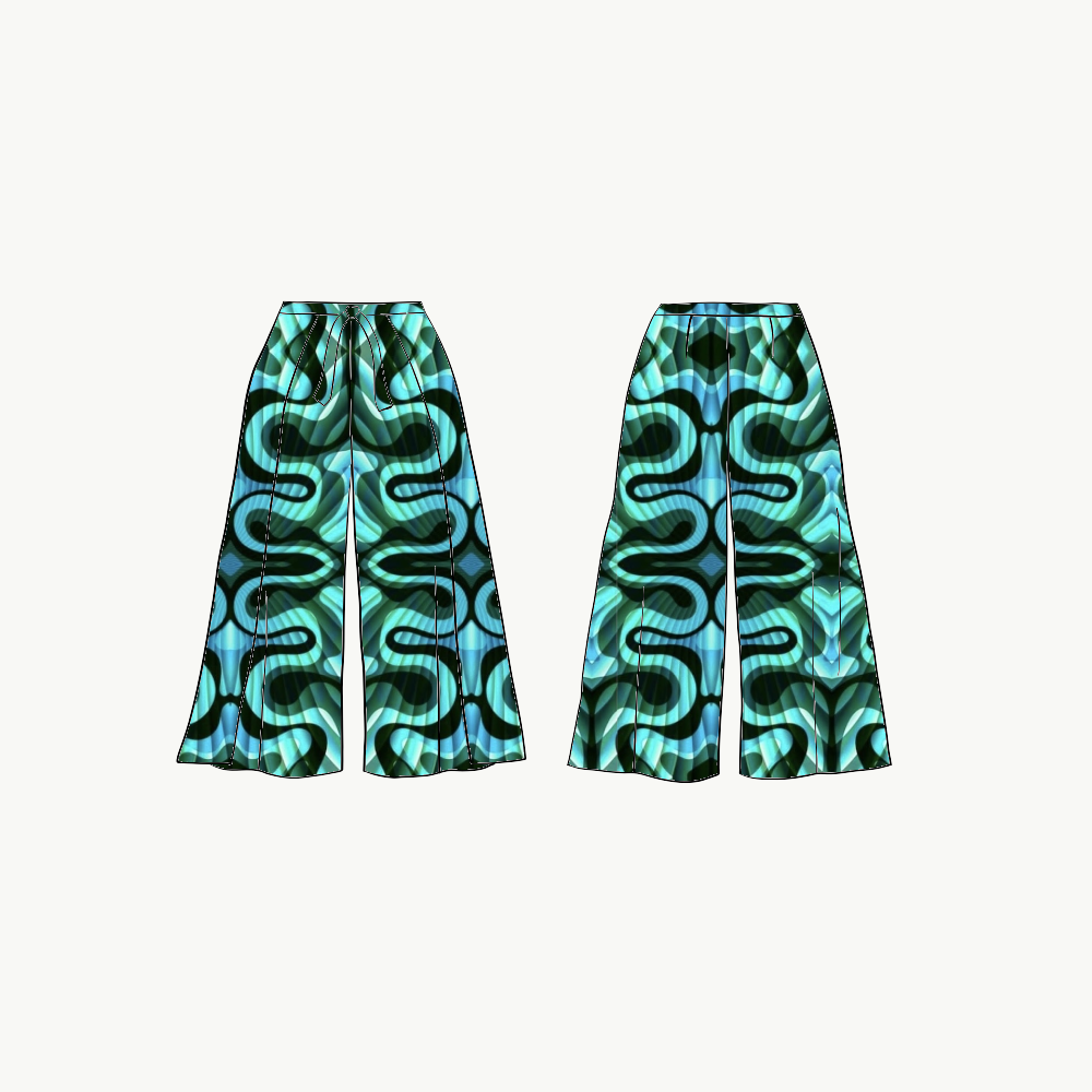 Green Delight Wrap pants