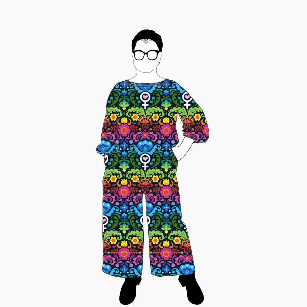 Feministkurbits All in one suit Viskos