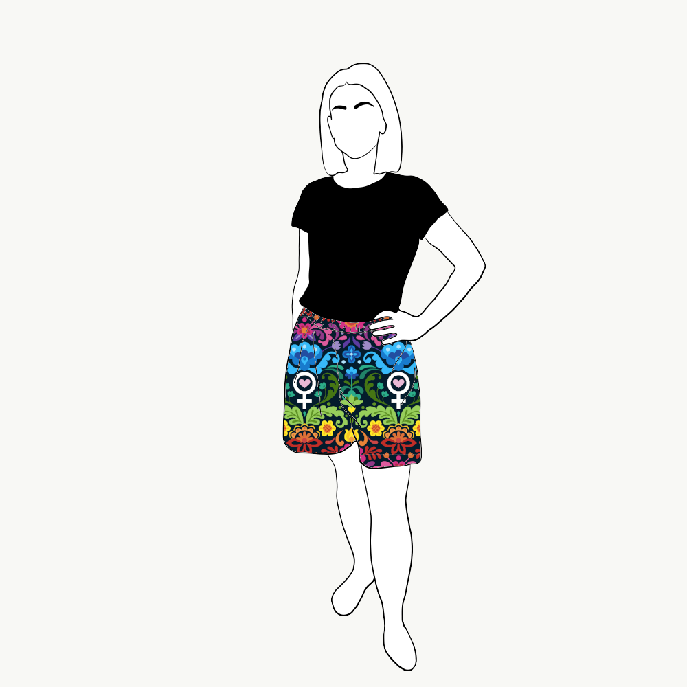 Feministkurbits Viskos-shorts