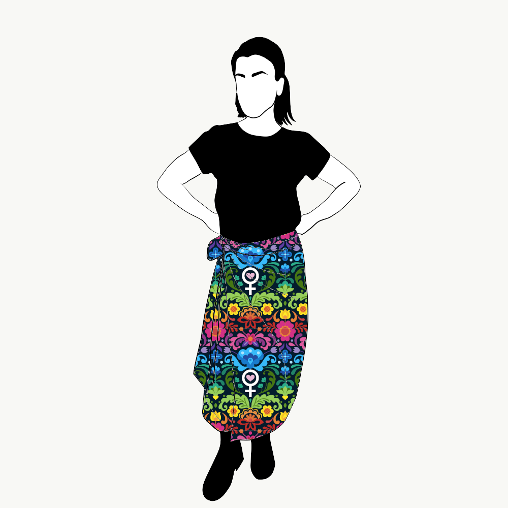 Feministkurbits Wrap skirt