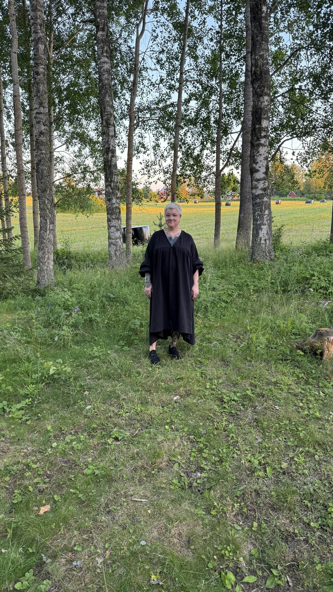 Puffy sleeve dress - Olika färger - Bomullsmuslin