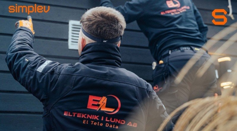 Elteknik i Lund i partnerskap med Simplev