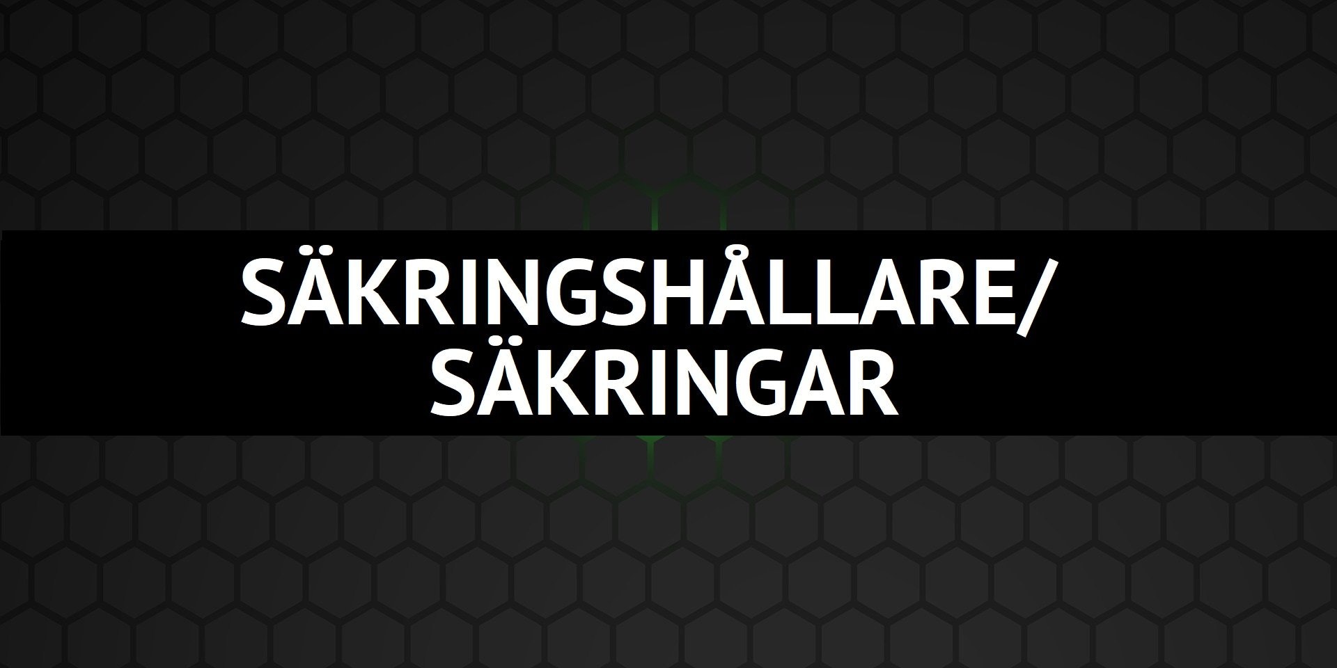 SÄKRINGSHÅLLARE / SÄKRINGAR - dBakuten Sandviken