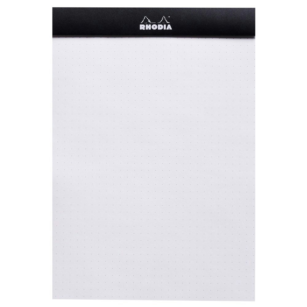 Rhodia Anteckningsblock No. 18 prickad - A4 Black