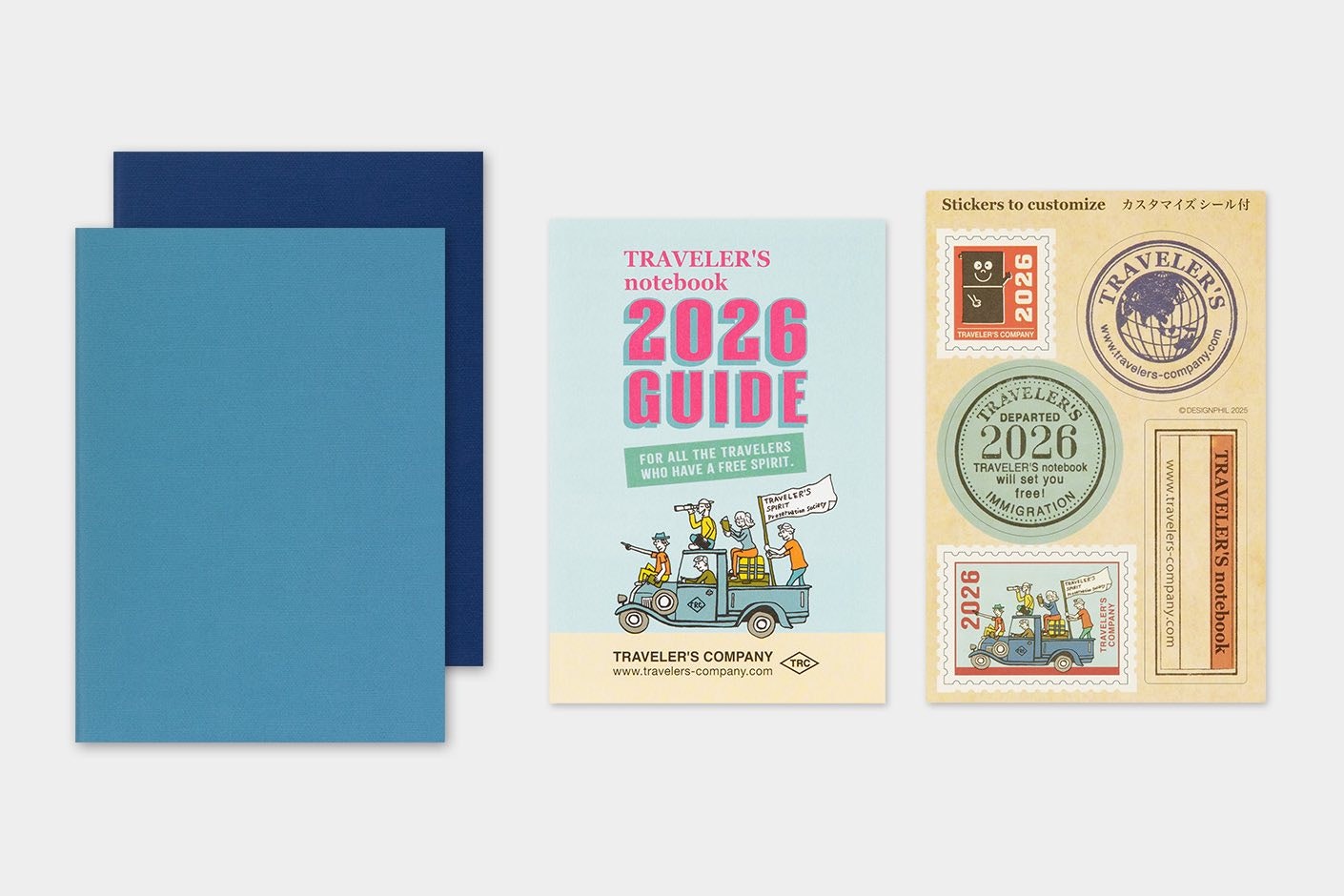 2026 Diary Refill (Weekly) - Passport Size // Traveler's Notebook