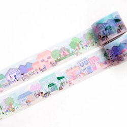 Washi Tape Willwa - City of Cafés 30 mm