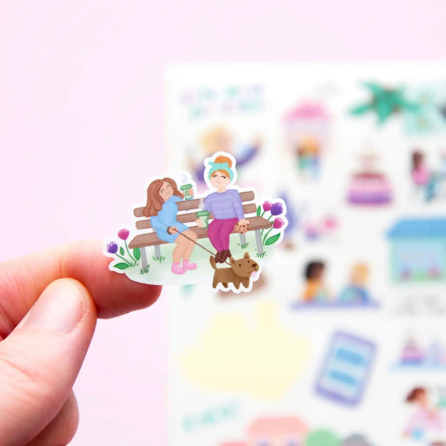 Stickers Willwa - Let's meet for fika!