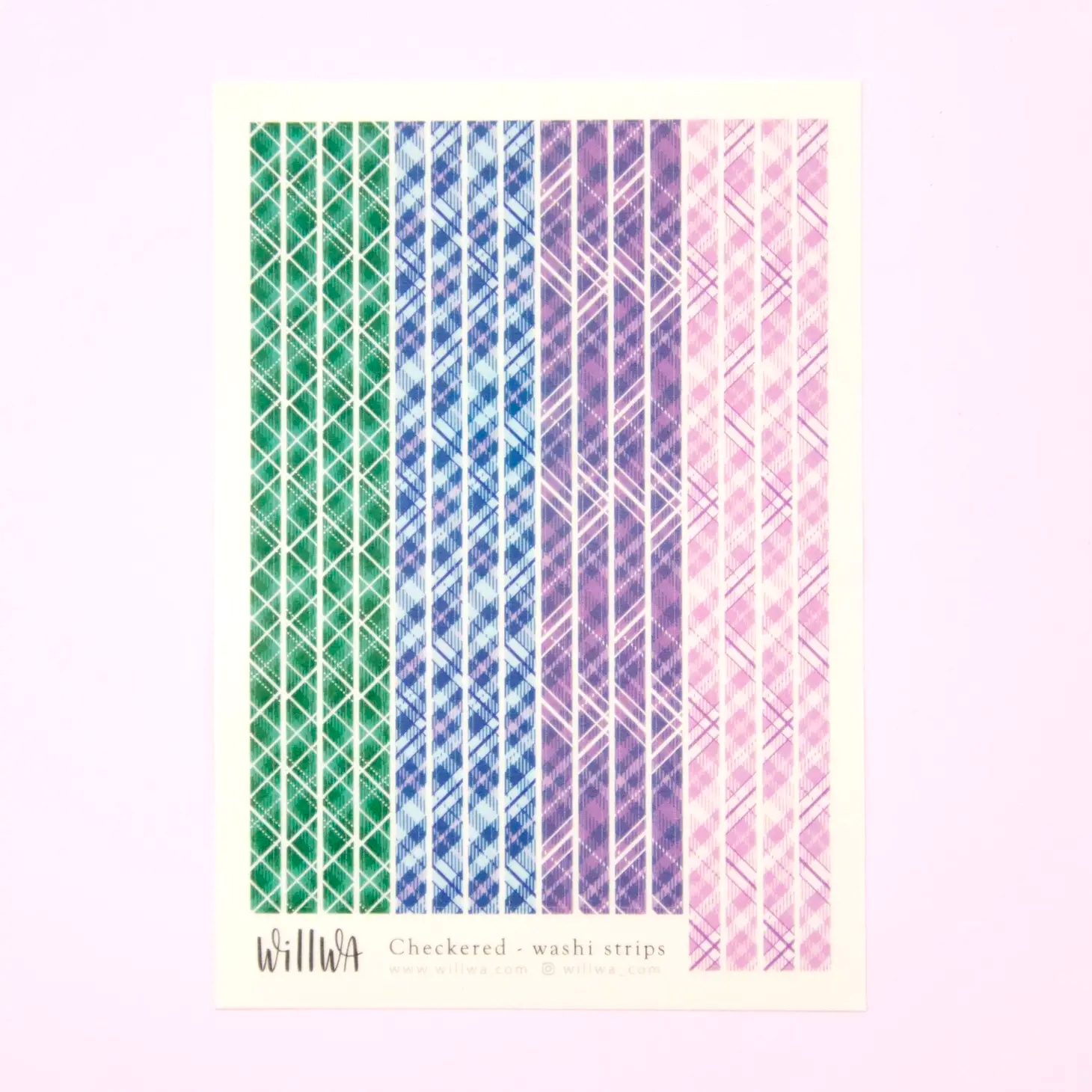 Stickers Willwa Checkered washi strips