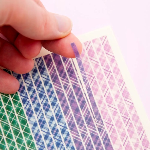 Stickers Willwa - Checkered washi strips