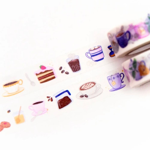 Washi Tape Willwa - Teacups & coffee mugs 15 mm