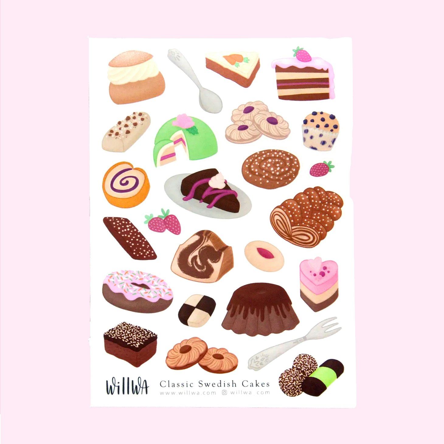 Stickers Willwa - Classic Swedish Cakes