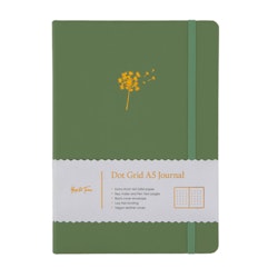 Yop & Tom Dot Grid Journal - Dandelion Sage Green A5