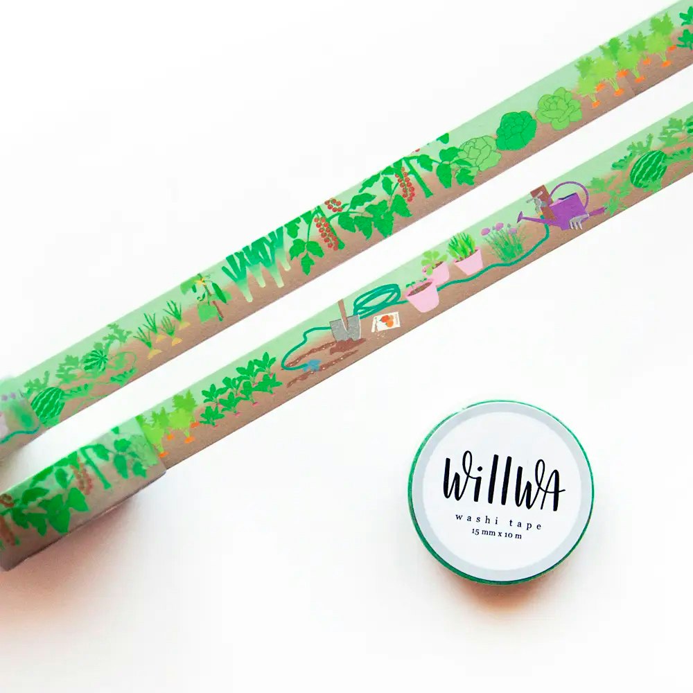 Washi tape Willwa - Growing Garden 15 mm