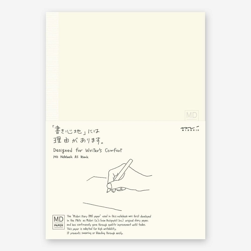 (A5 Slim) Blank MD Paper White