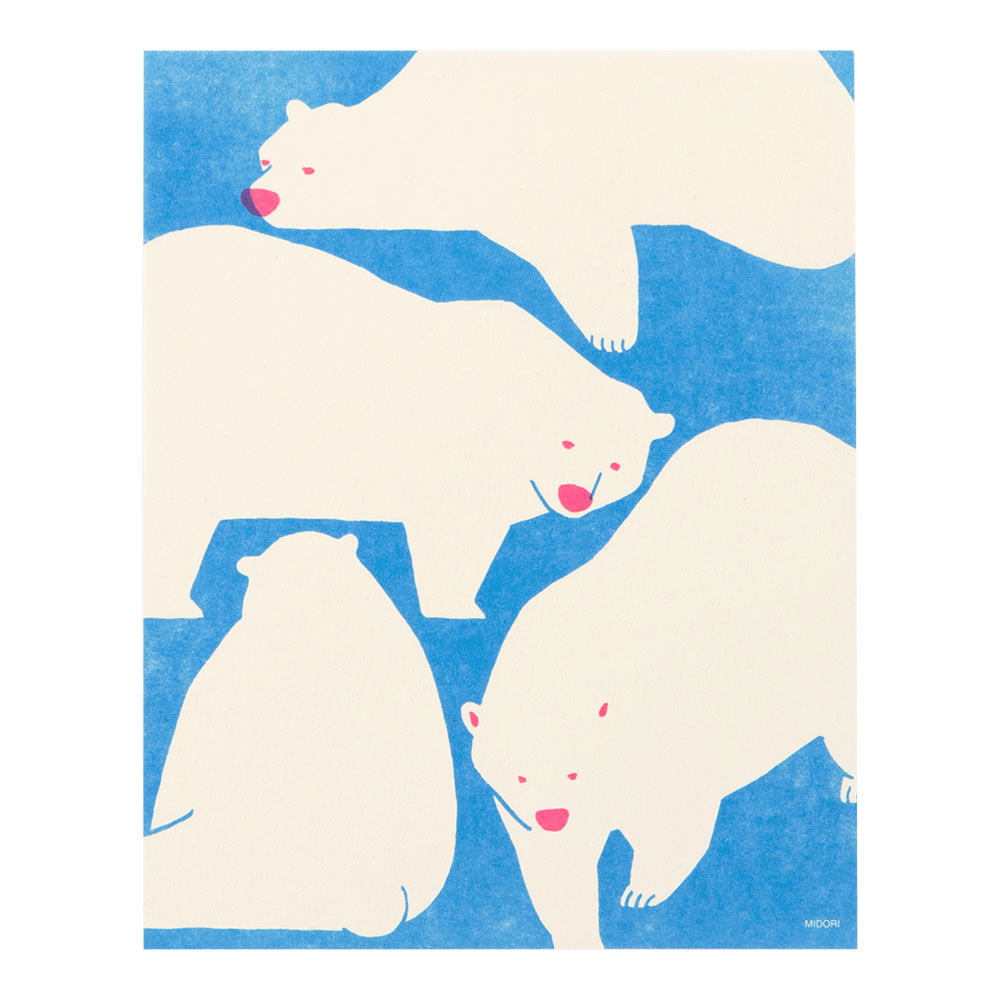 Midori Letter Paper Bear A5