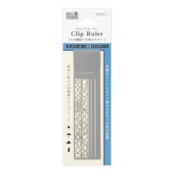Midori Clip Ruler Silver