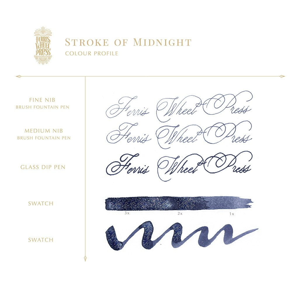 Ferris Wheel Press Stroke of Midnight 38 ml Ink