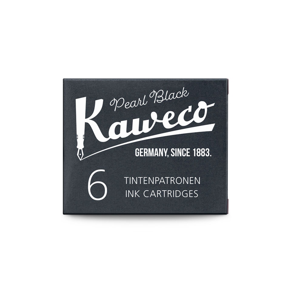 Kaweco Ink Cartridges 6 pcs - Pearl Black