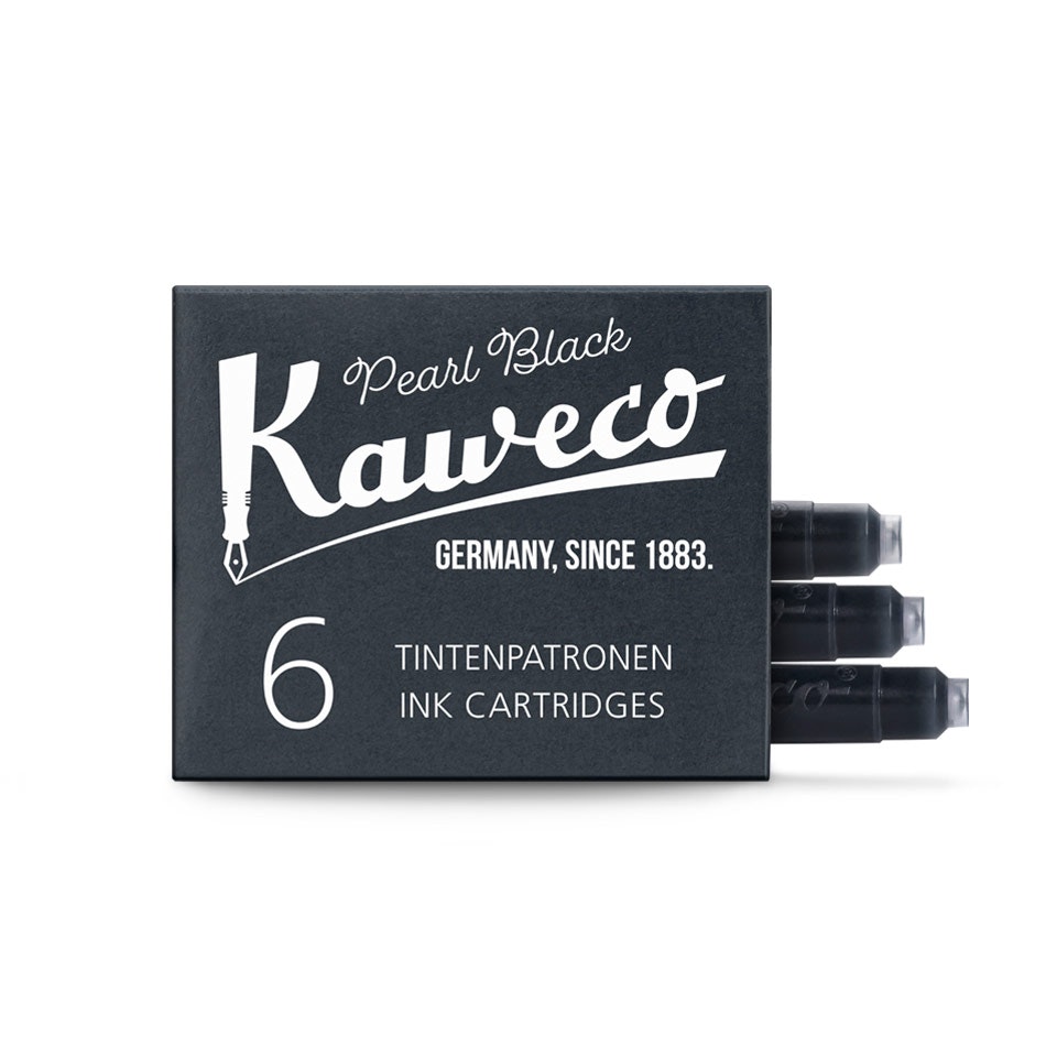 Kaweco Ink Cartridges 6 pcs - Pearl Black