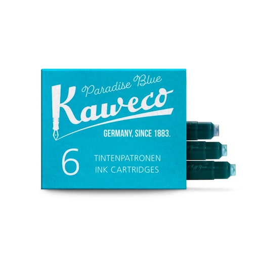 Kaweco Ink Cartridges 6 pcs - Paradise Blue