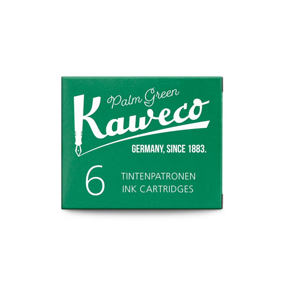 Kaweco Ink Cartridges 6 pcs Palm Green