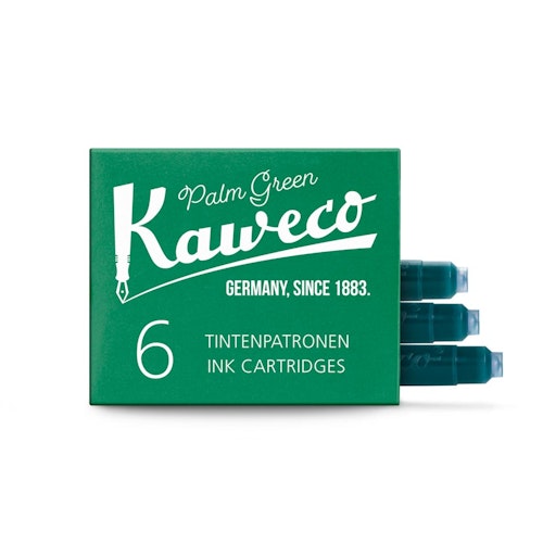Kaweco Ink Cartridges 6 st Bläckpatroner - Palm Green