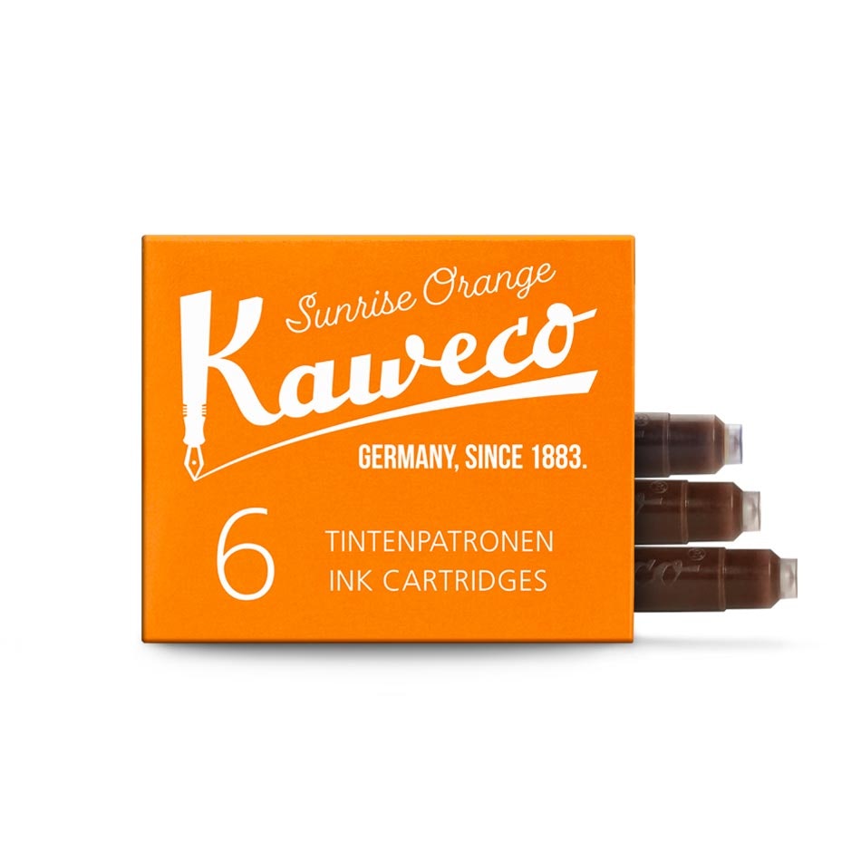 Kaweco Ink Cartridges 6 st Bläckpatroner Sunrise Orange