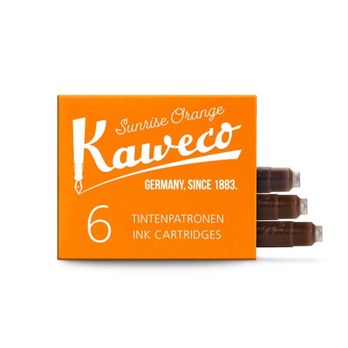 Kaweco Ink Cartridges 6 pcs - Sunrise Orange