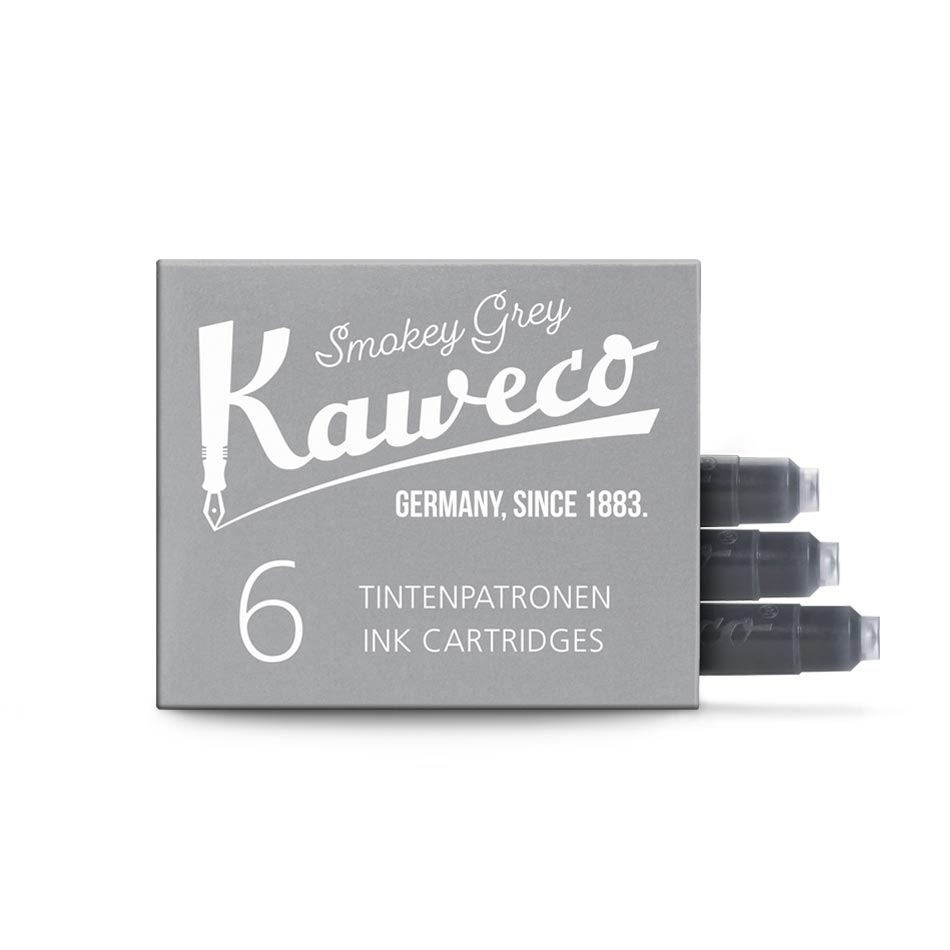Kaweco Ink Cartridges 6 st Bläckpatroner Smokey Grey