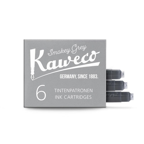 Kaweco Ink Cartridges 6 pcs - Smokey Grey