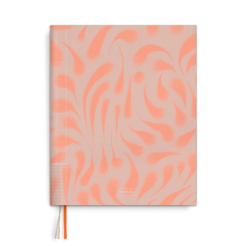 Tinne + Mia Notebook A5+ - Orange Waves
