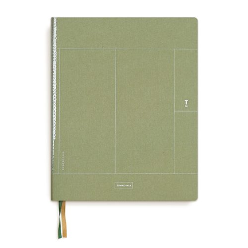 Tinne + Mia Notebook A5+ - Linen Olive Branch