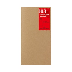 003. Blank Notebook Refill - Regular Size // Traveler's Notebook