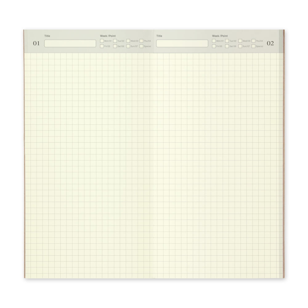 005. Free Diary Refill (Daily) - Regular Size Traveler's Notebook