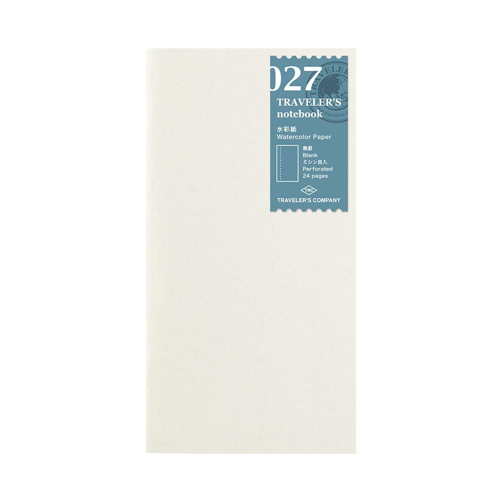 027. Watercolor Paper Notebook Refill - Regular Size Traveler's Notebook