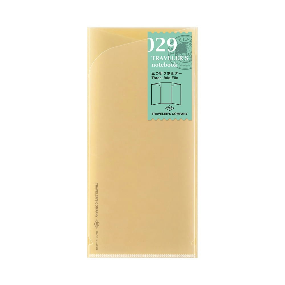 029. Three Fold File - Regular Size Traveler's Notebook