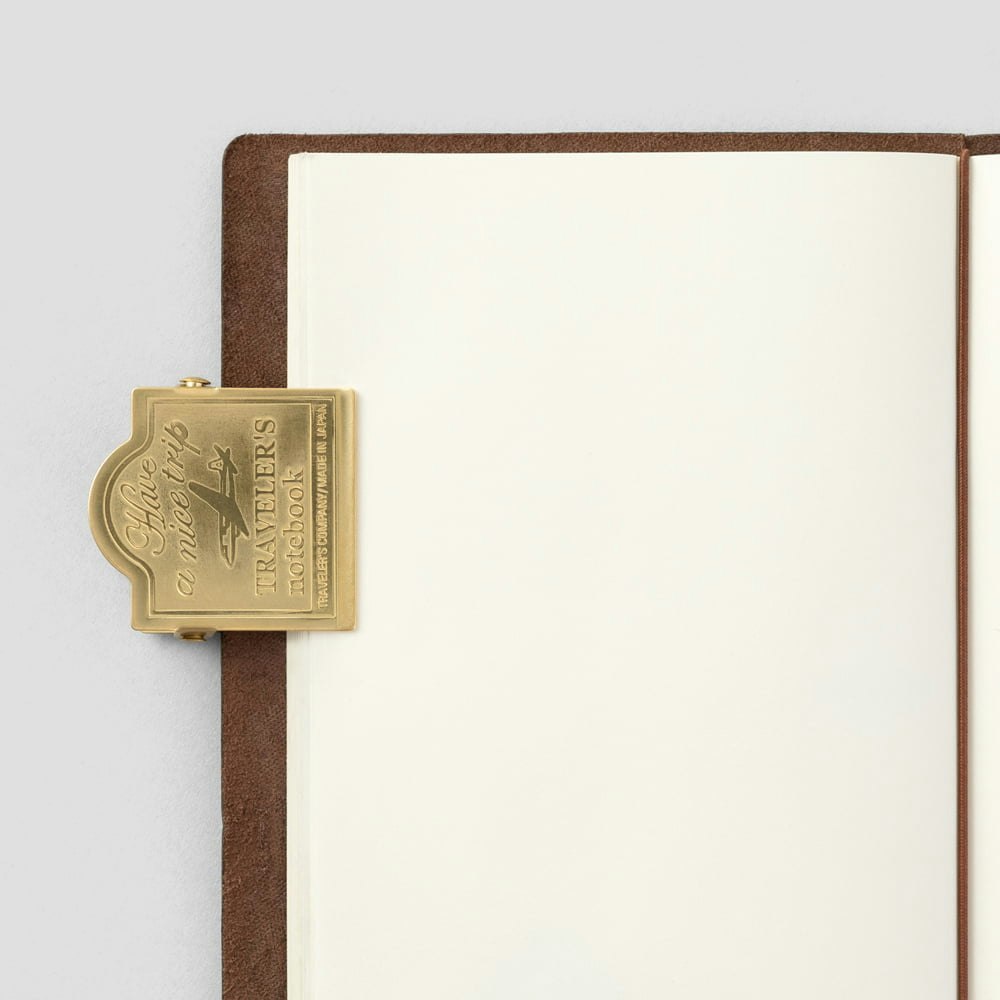 030. Brass Clip Airplane Traveler's Notebook