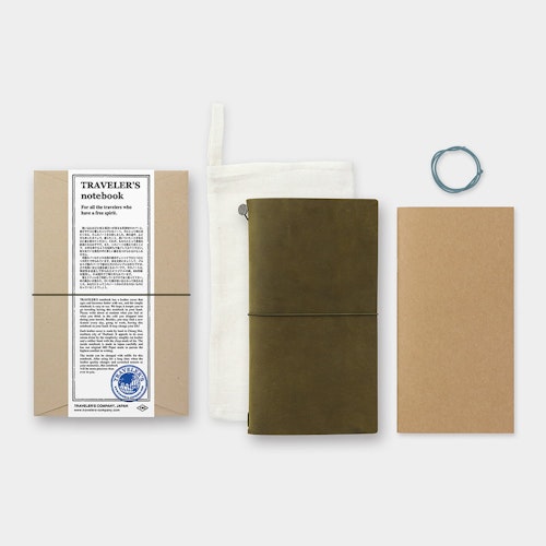TRAVELER'S Notebook Starter Kit - (Regular Size) Olive