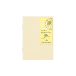 013. MD Paper Cream Blank Notebook Refill - Passport Size // Traveler's Notebook
