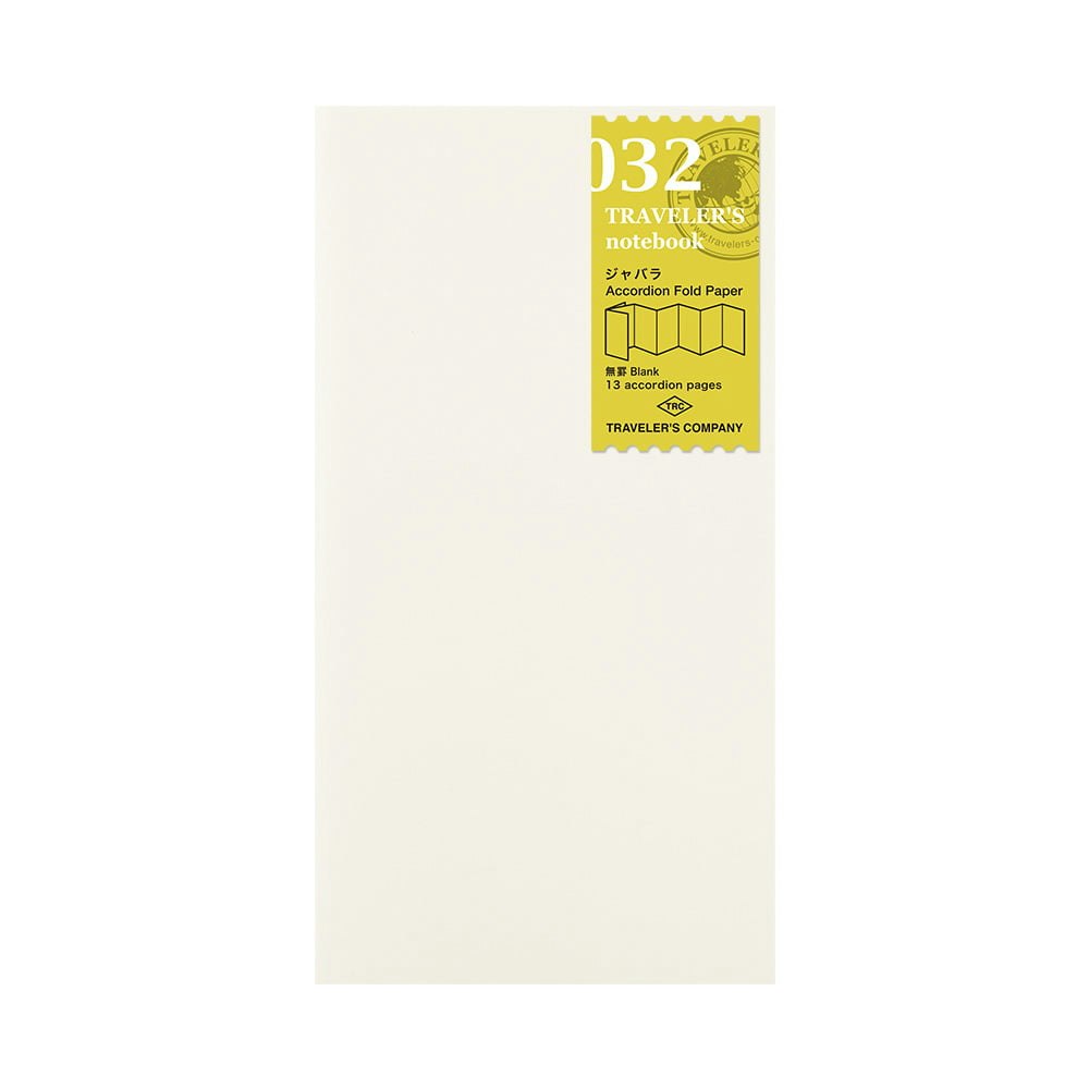 032. Accordion Fold Paper Refill - Regular Size // Traveler's Notebook