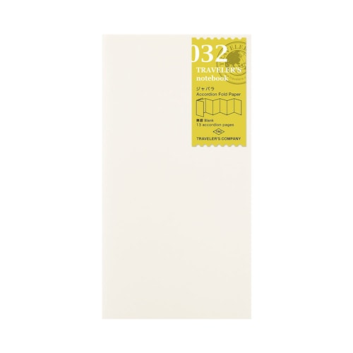 032. Accordion Fold Paper Refill - Regular Size // Traveler's Notebook