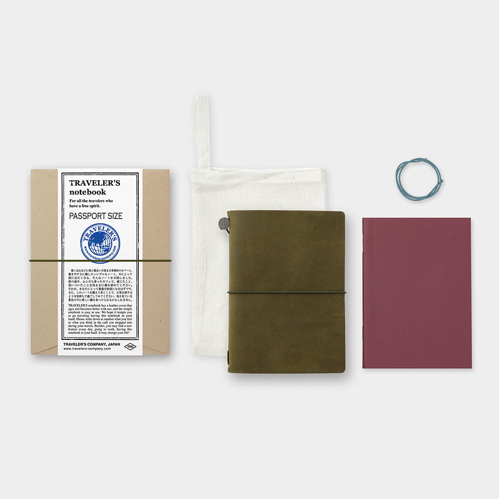 TRAVELER'S Notebook Startkit - (Passport Size) Olive