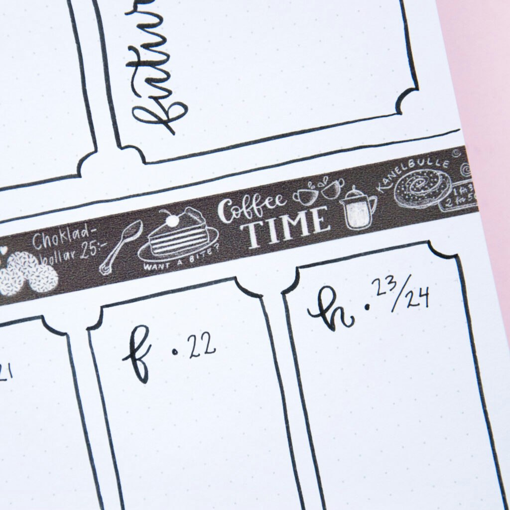 Washi tape Willwa - Cafe Menu 15 mm