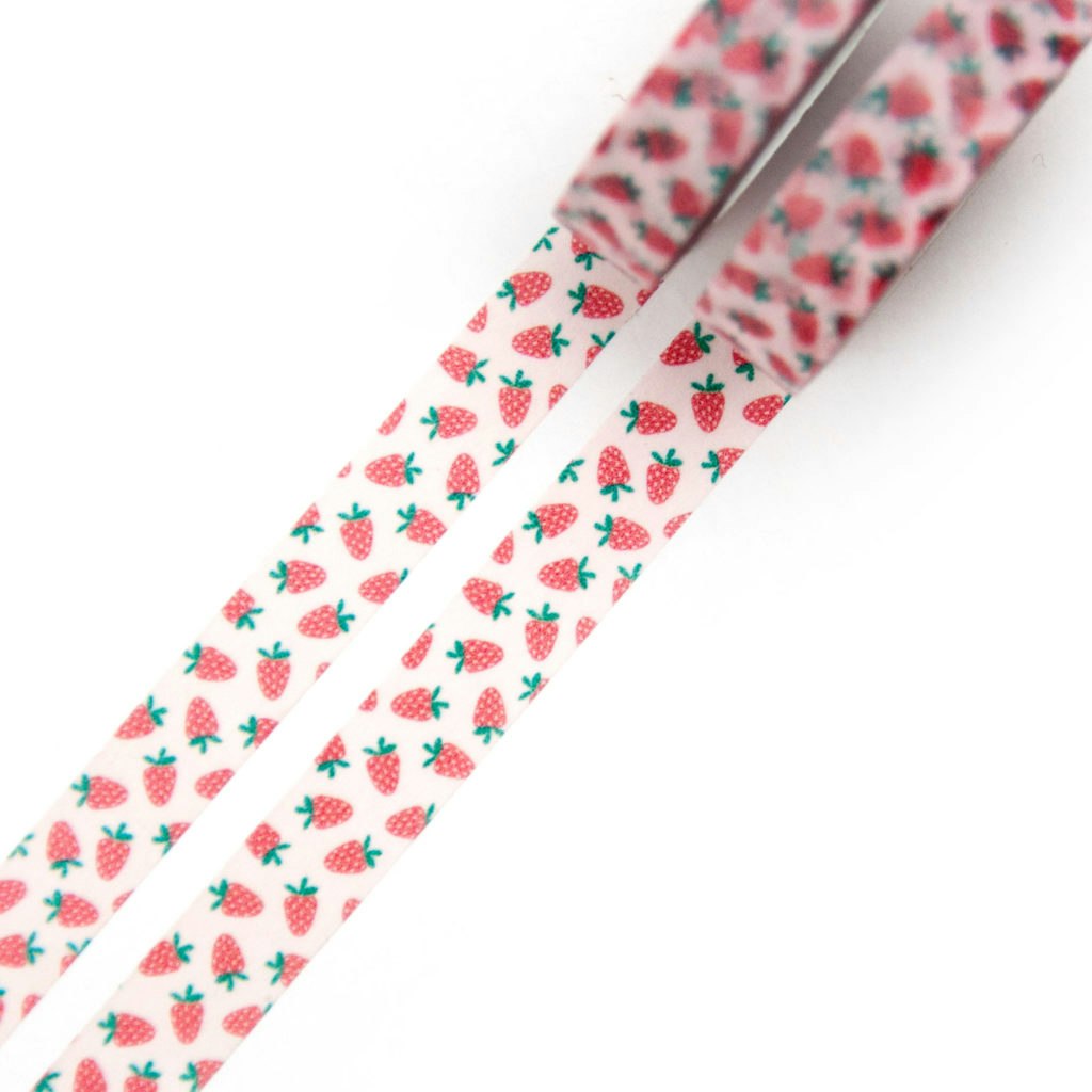 Washi Tape Willwa - Tiny Strawberries 10 mm