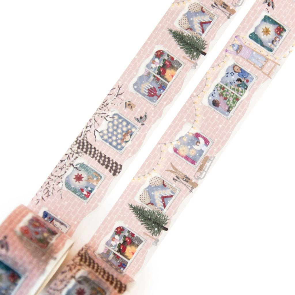 Washi tape Willwa - Festive Holiday Windows 30mm