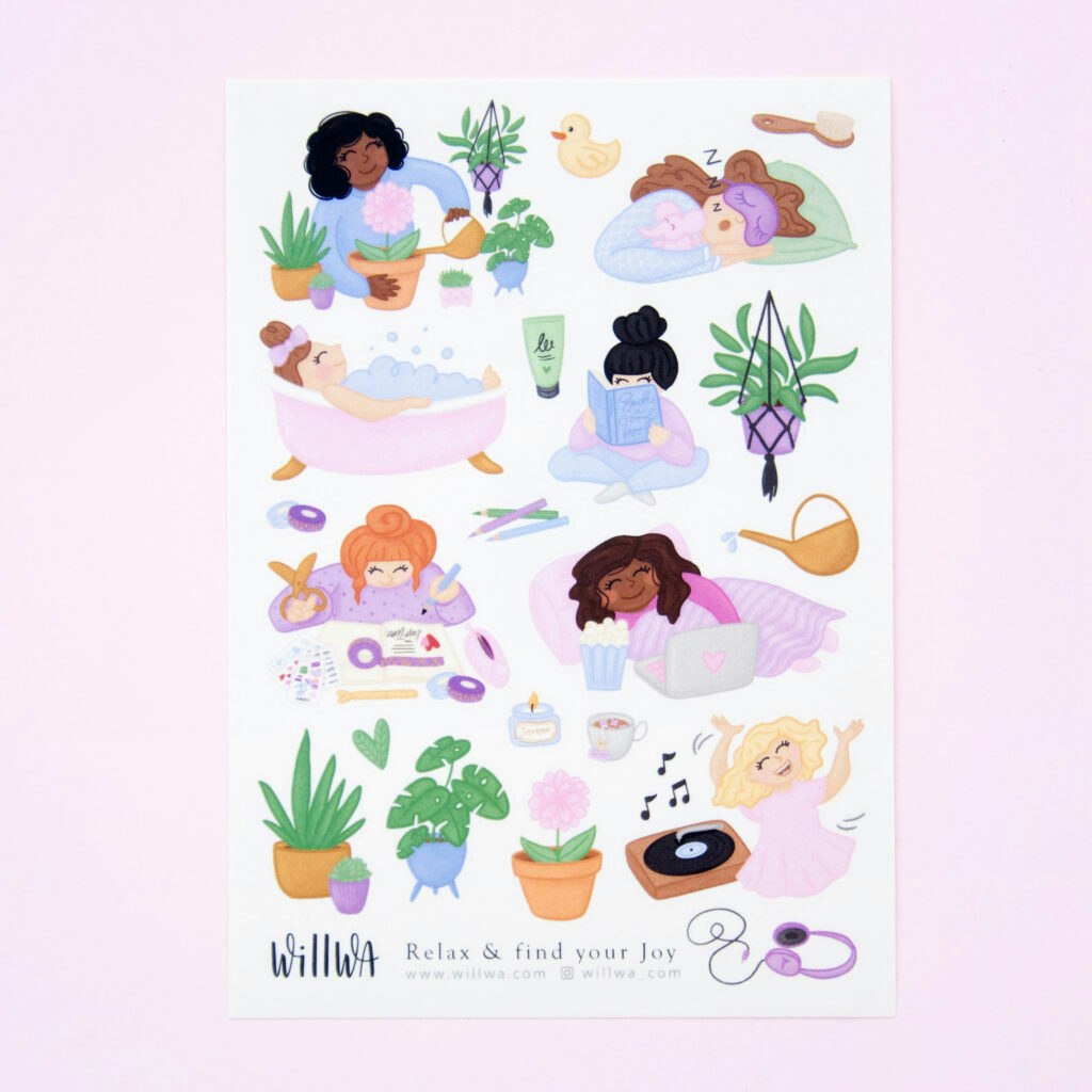 Stickers Willwa Relax and find your joy